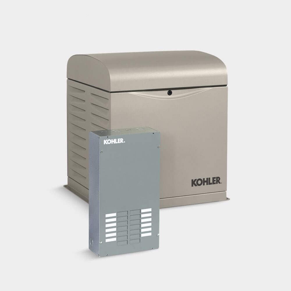 Kohler 12RESVL 12 kW Generator – Single Phase, LPG|Natural Gas, with Automatic Transfer Switch and OnCue Plus