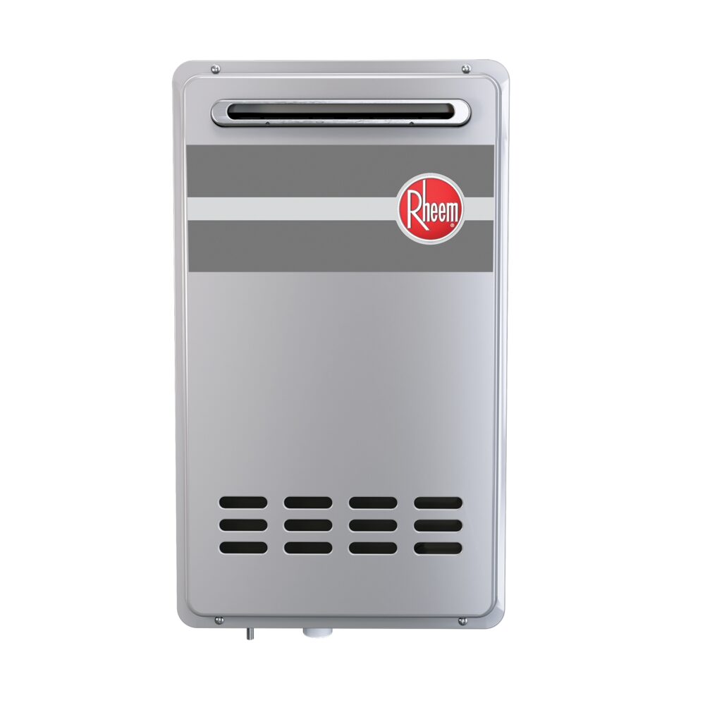 Rheem Mid Efficiency Outdoor Tankless Water Heater – EcoNet Enabled