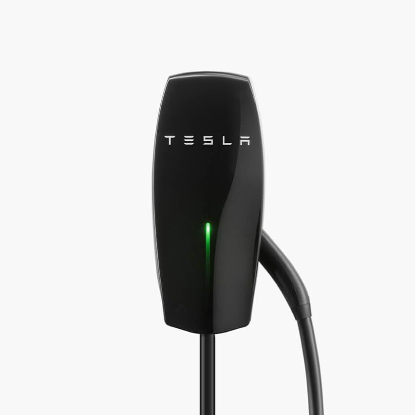 Tesla Gloss Black Wall Connector (Gen 2) EV Charger System