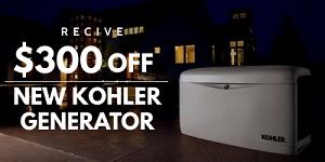 coupon $300 off new kohler generator