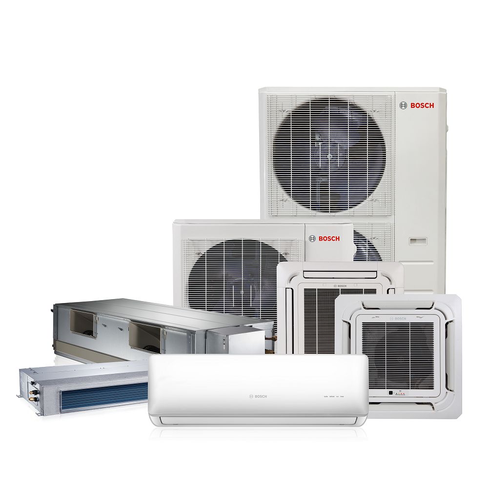 BOSCH Multi-Zone with any combo of indoor units above up to Total Capacity